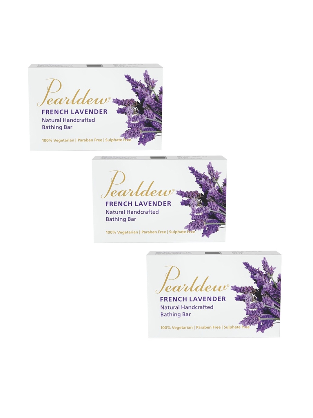 

Pearldew Set Of 3 French Lavender Bar, Na