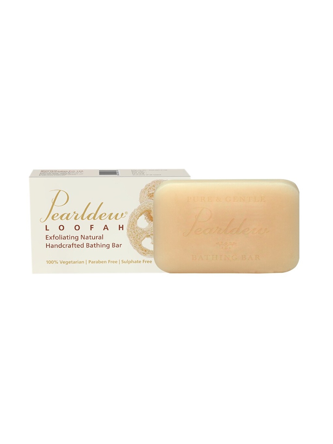 

Pearldew Loofah Exfoliating Bathing bar 75gm, Cream