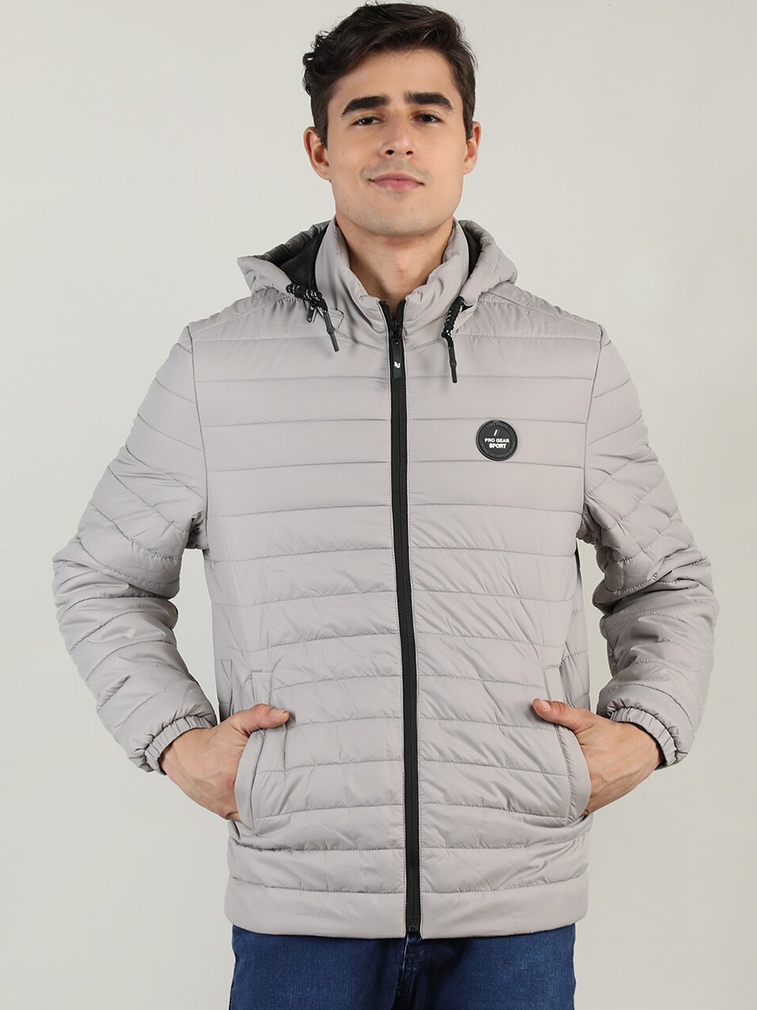 

LURE URBAN Men Grey Padded Jacket