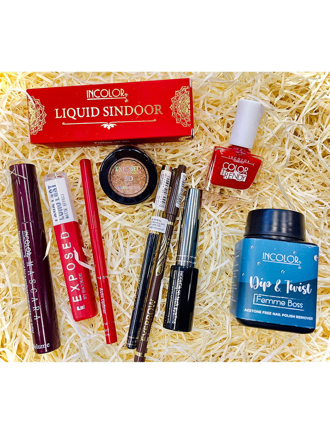 

INCOLOR 10 In 1 Festive Combo Make Up Gift Set, Multi
