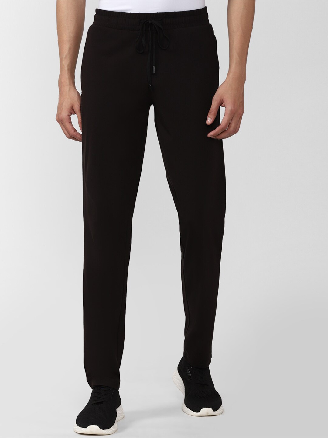 

Peter England Casuals Men Black Solid Track Pants