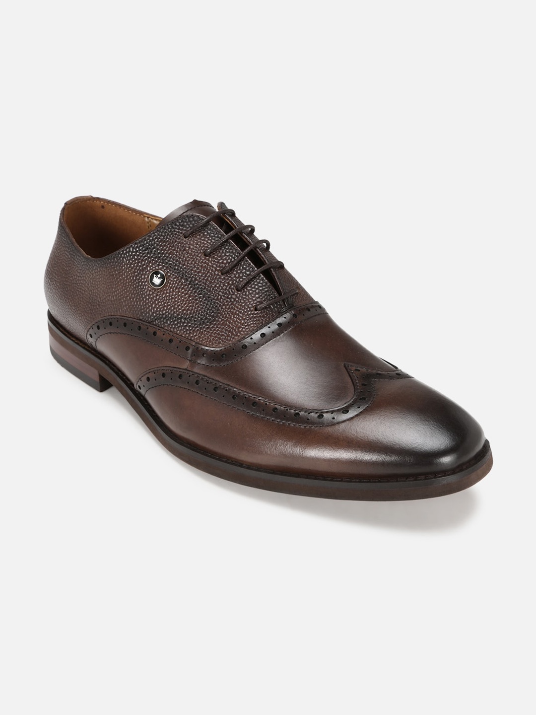 

Louis Philippe Men Brown Solid Formal Oxfords