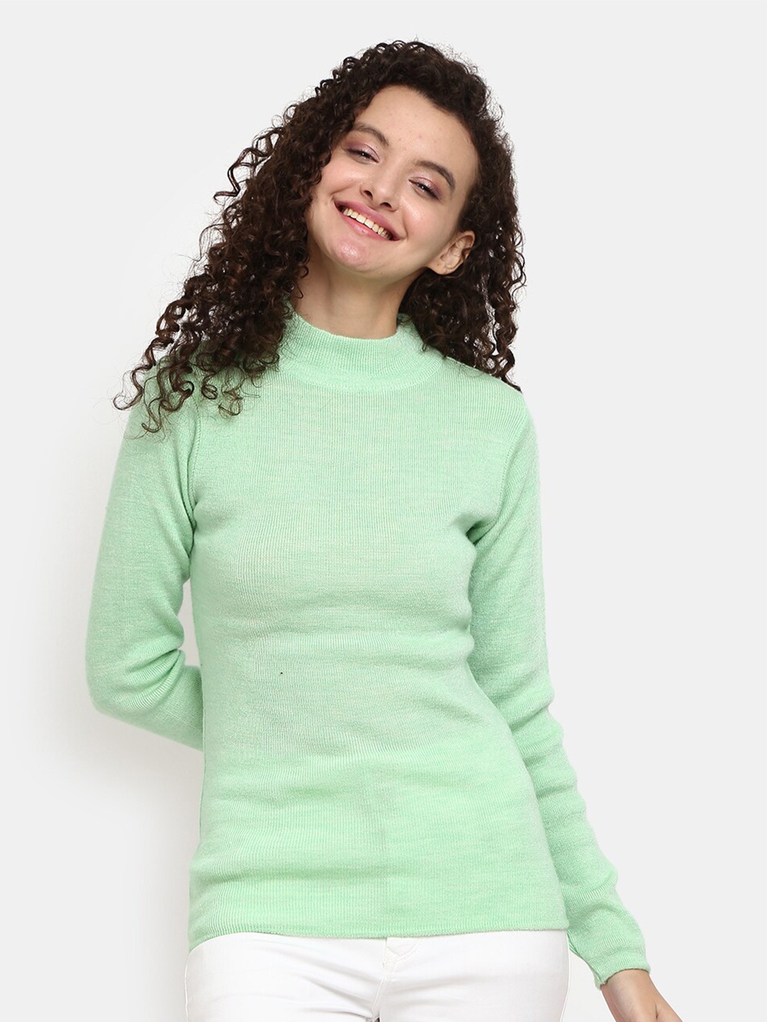 

V-Mart Women Green Sweatshirt