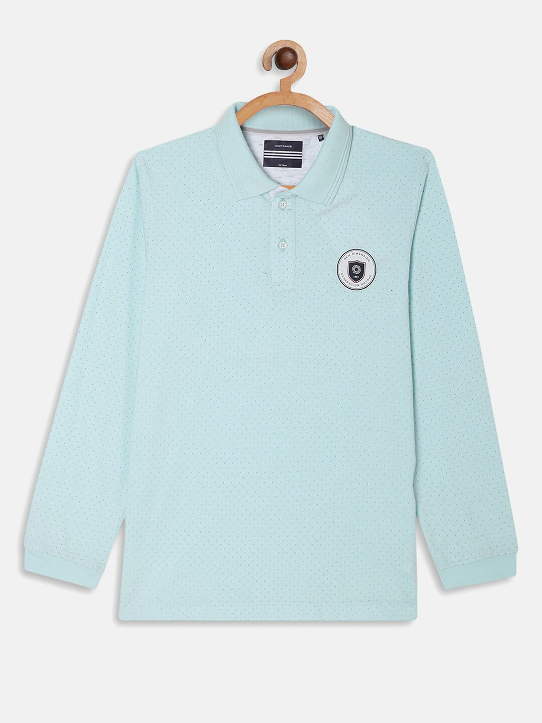 

Octave Boys Blue Polo Collar Applique T-shirt