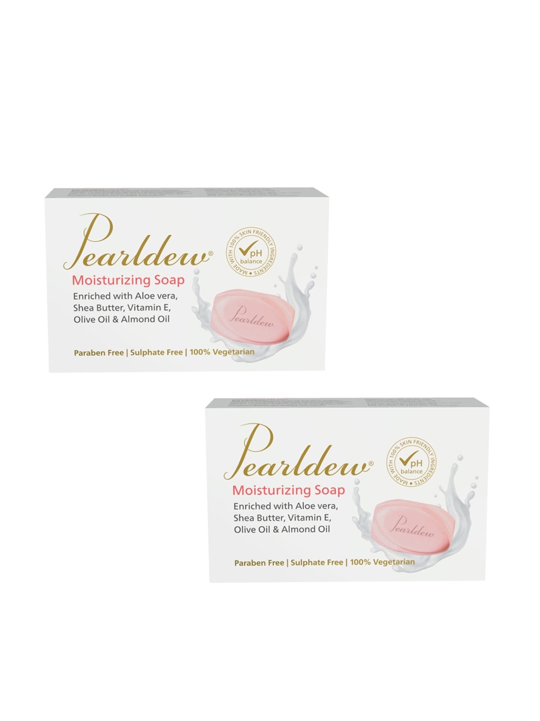 

Pearldew Set Of 2 Moisturizing Soap 75g, Pink