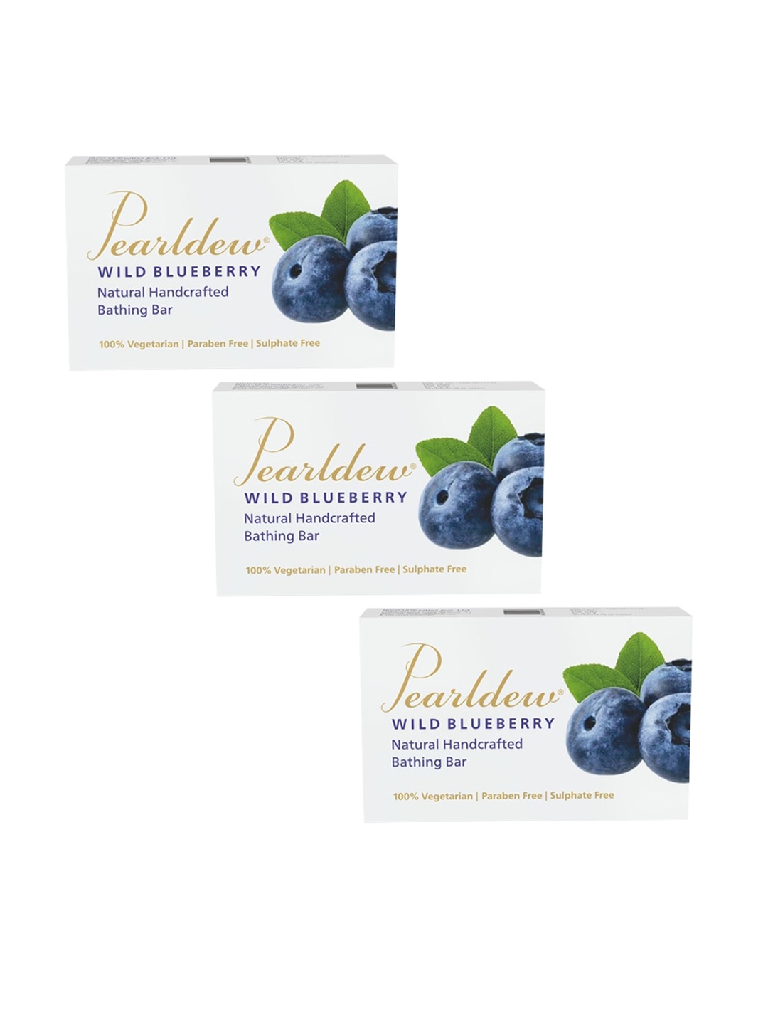 

Pearldew Set Of 3 Wild Blueberry Bathing Soaps, Na