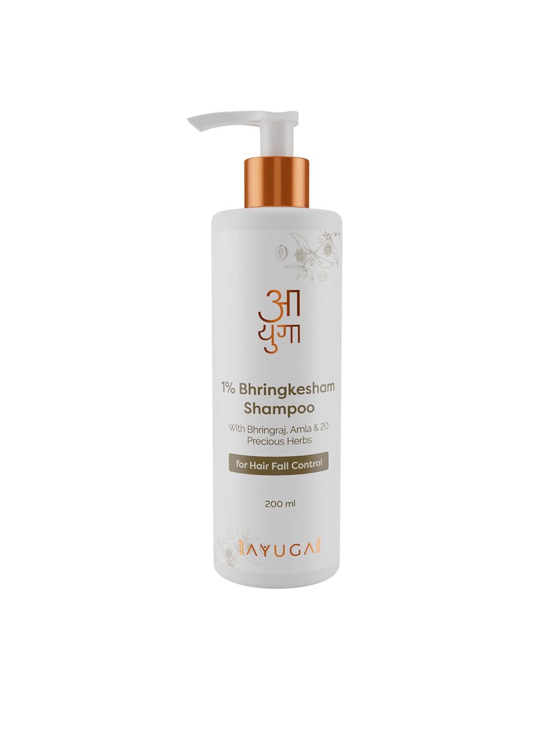 

Ayuga 1% Bhringkesham Hair Fall Control Shampoo 200ml, White