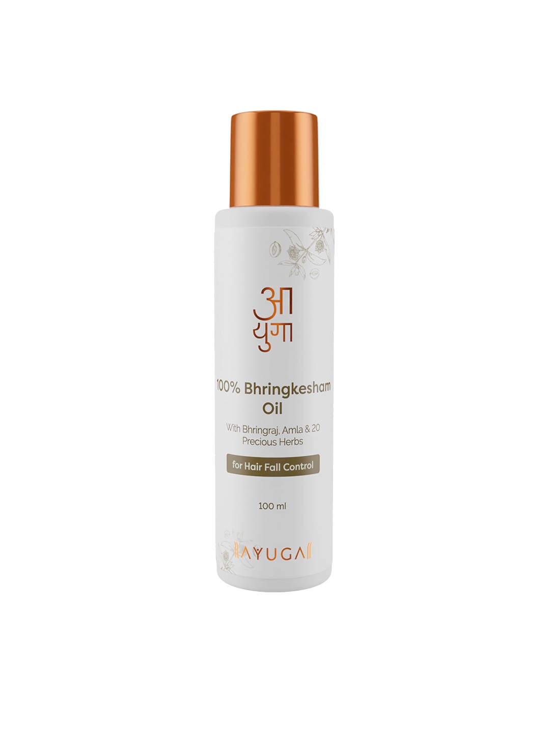 

Ayuga 100% Bhringkesham Hair Fall Control Oil- 100 ml, Transparent