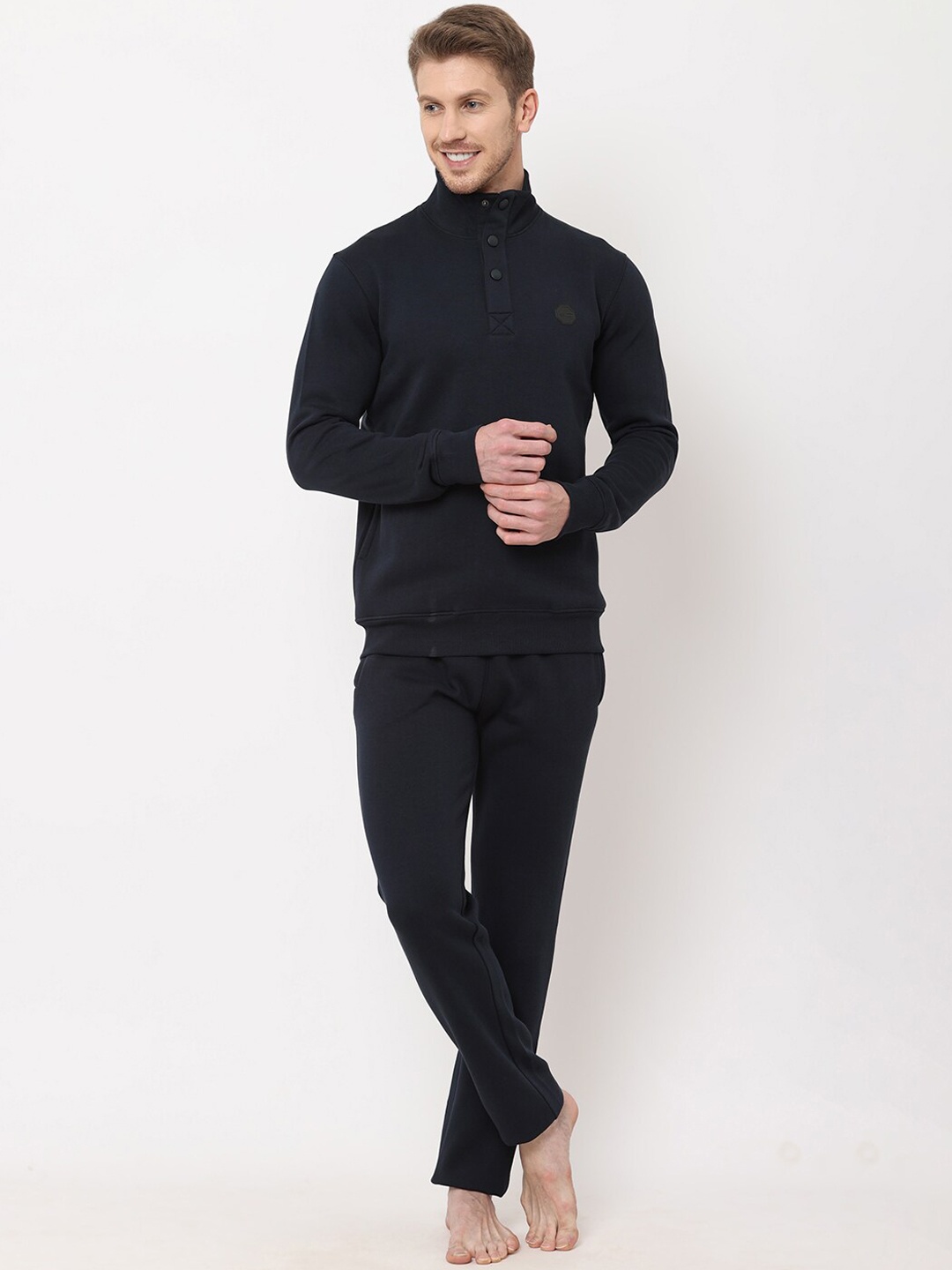 

Sweet Dreams Men Navy Blue Solid Tracksuits