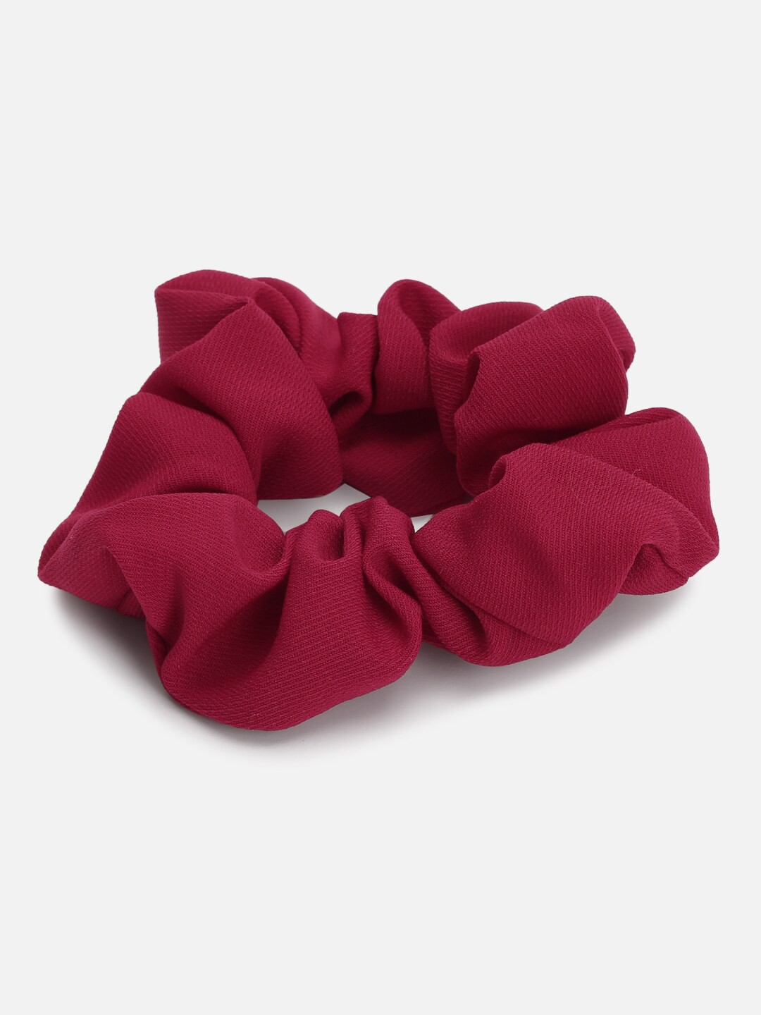 

FOREVER 21 Women Maroon Solid Fabric Scrunchies
