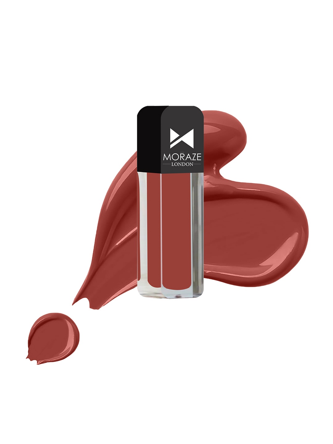 

Moraze Non Transfer Lip Color Kiss Proof Vegan Non Toxic 3 ML Heart Breaker, Brown