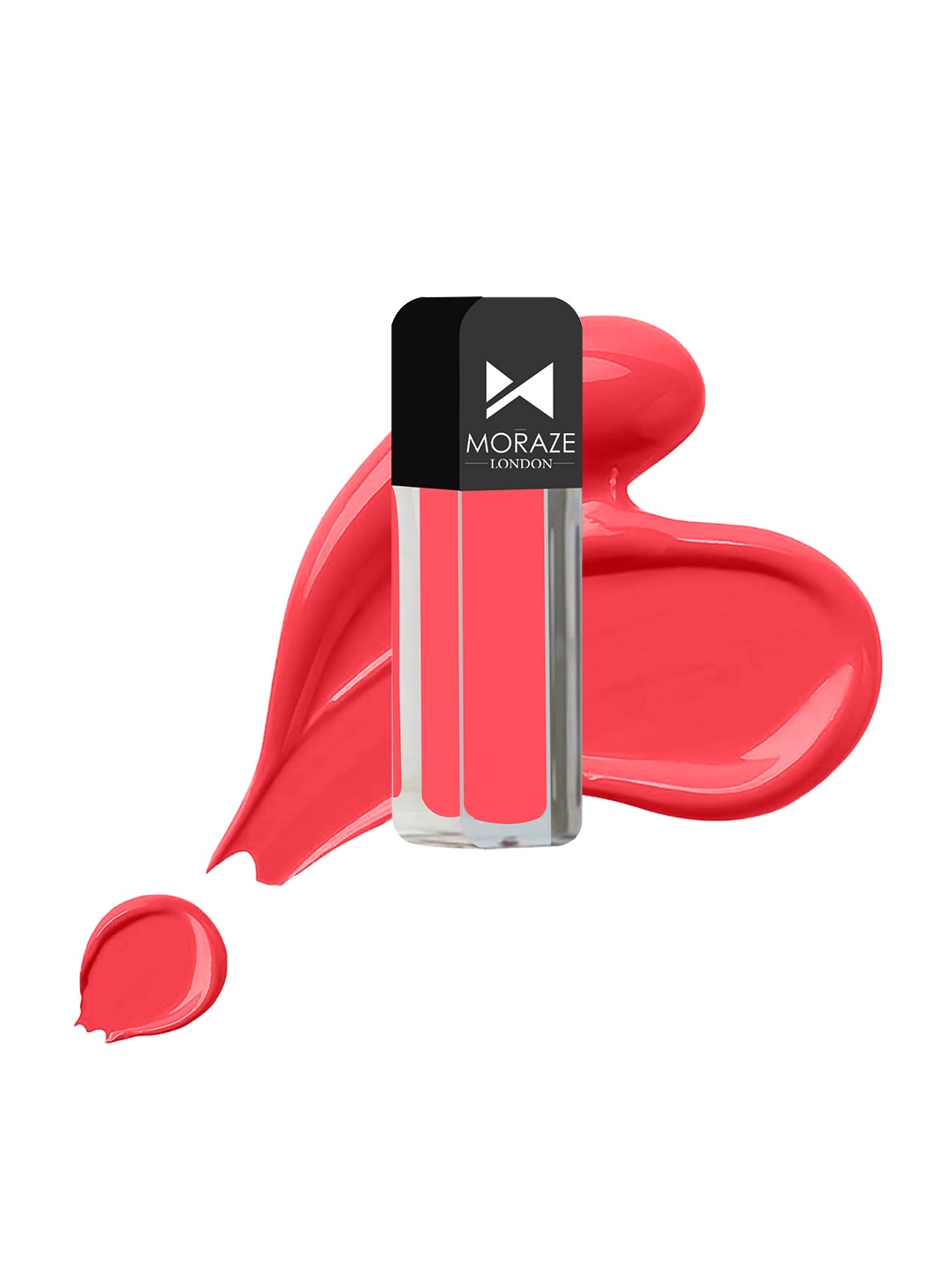 

Moraze Non Transfer Lip Color Kiss Proof Vegan Non Toxic 3 ML Guess My Name, Pink