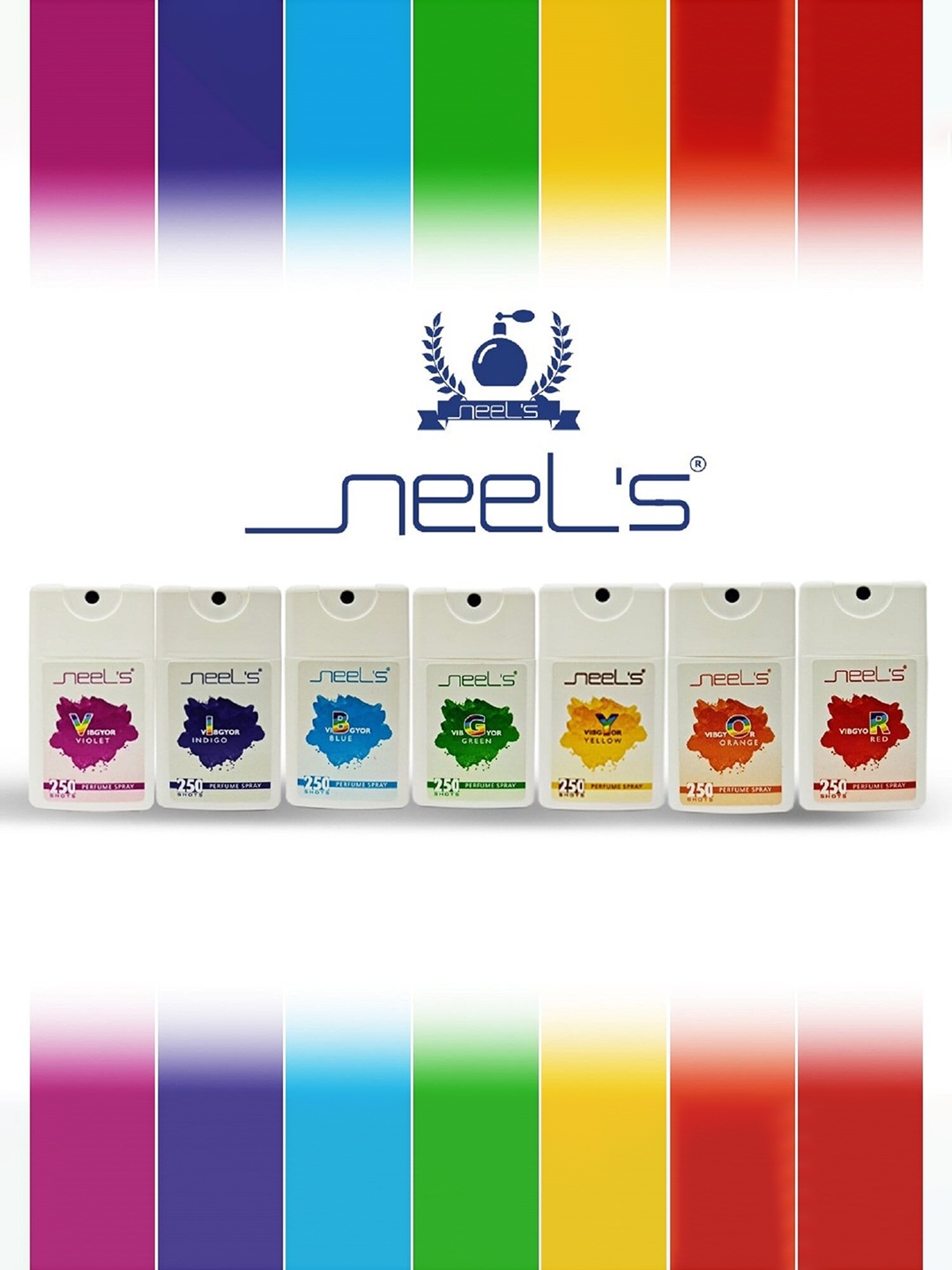 

Neels Set Of 7 Vibgyor Pocket Perfume, Multi