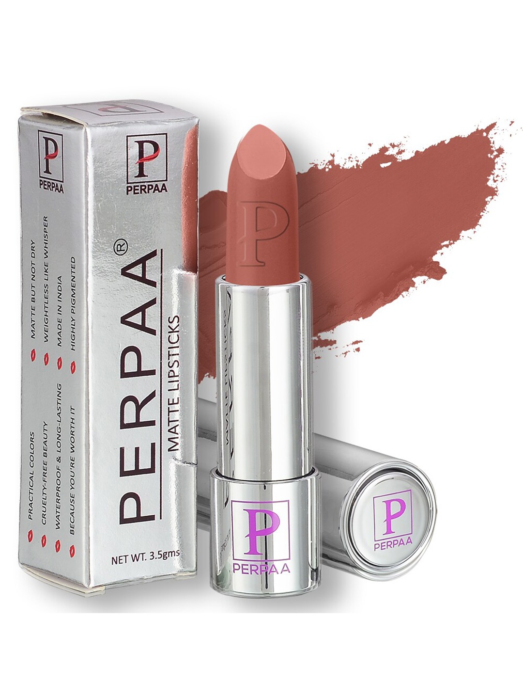 

PERPAA Push, Pop & Play Matte Lipstick 3.5ml, Maroon
