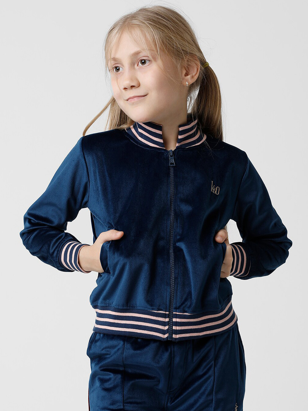 

KATE & OSCAR Girls Navy Blue Cotton Sweatshirt