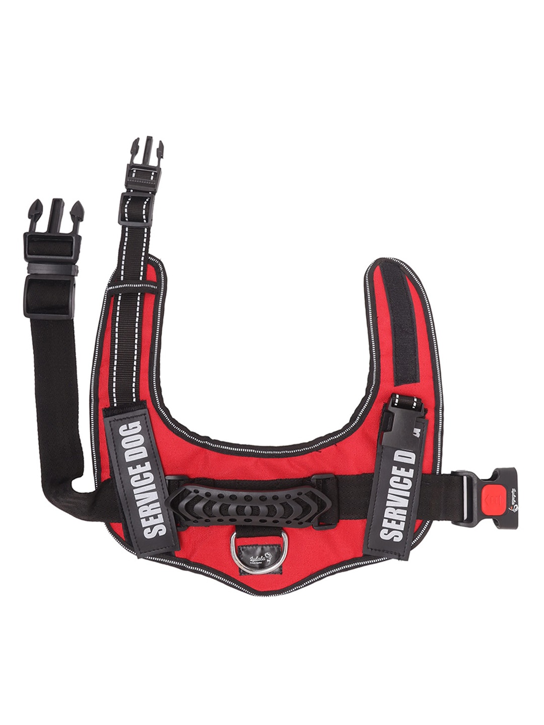 

Lulala Red & Black Self Design Dog No-Pull Reflective Pet Harnesses