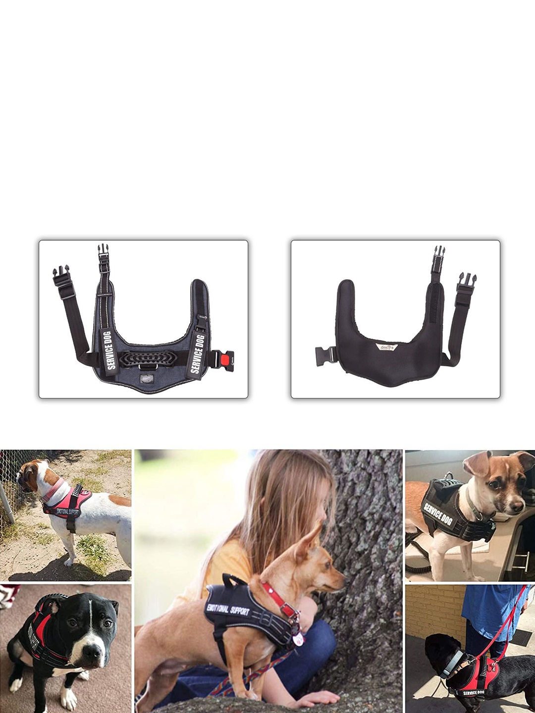 

Lulala Blue & Black Adjustable Pet Harnesses