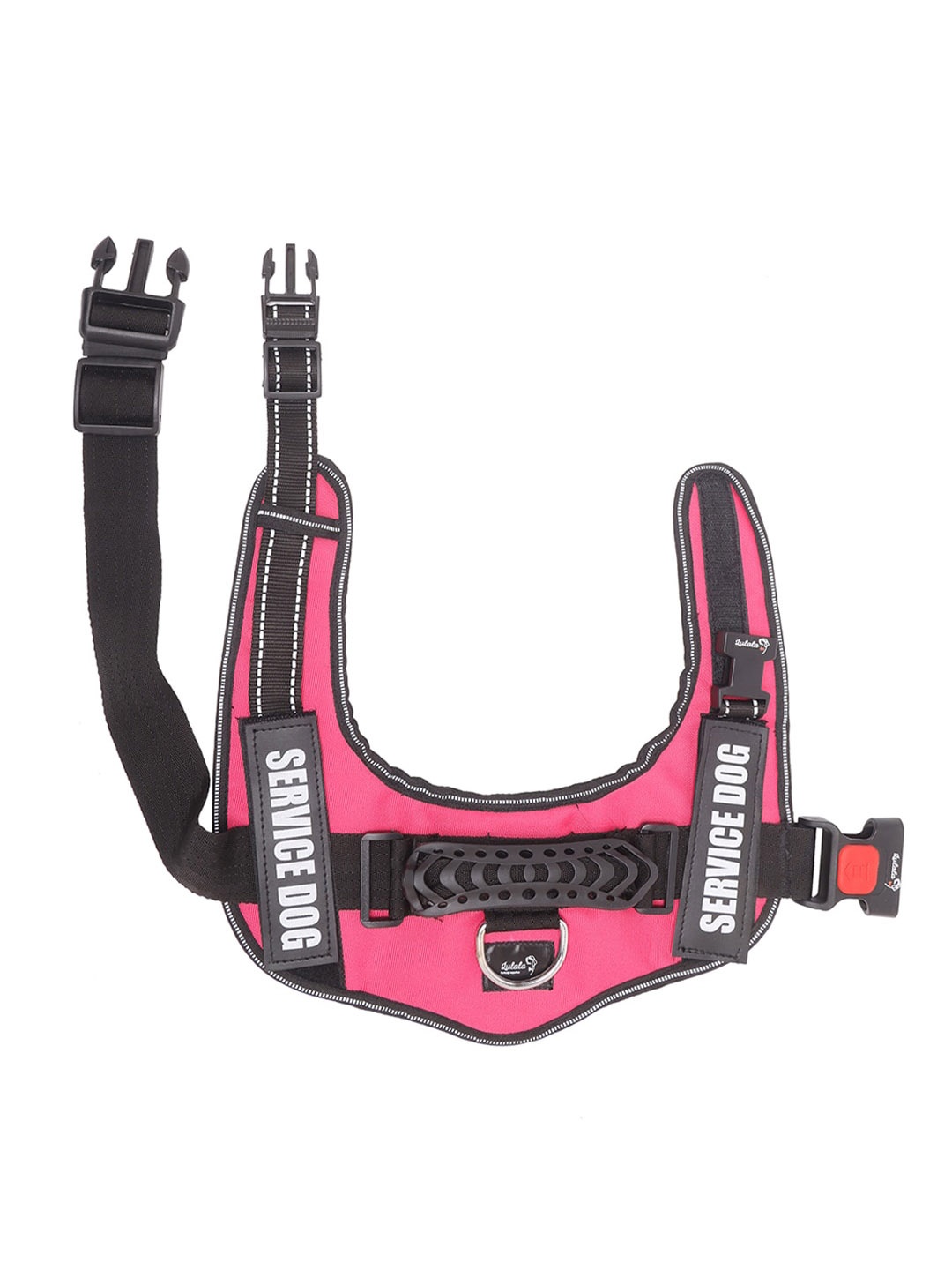 

Lulala Pink & Black Self-Design Pet Harnesses