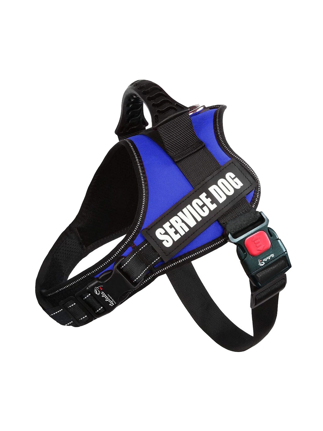 

Lulala Blue Self Design Adjustable Nylon Pet Harnesses With Handle