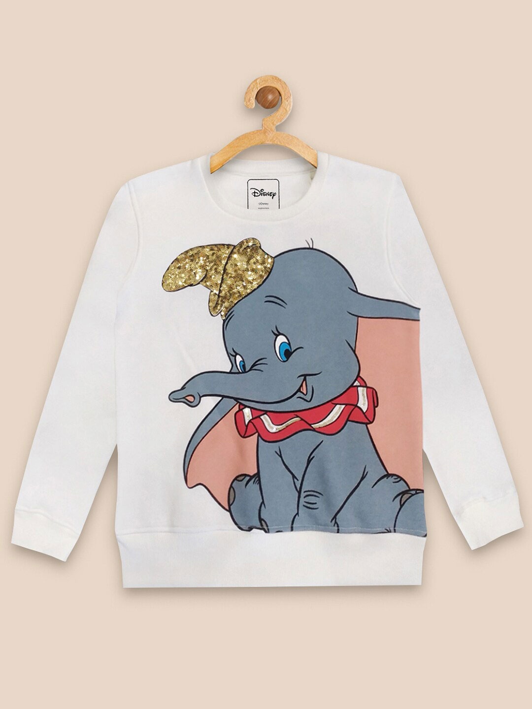 

Kids Ville Girls Off White Dumbo Printed Sweatshirt