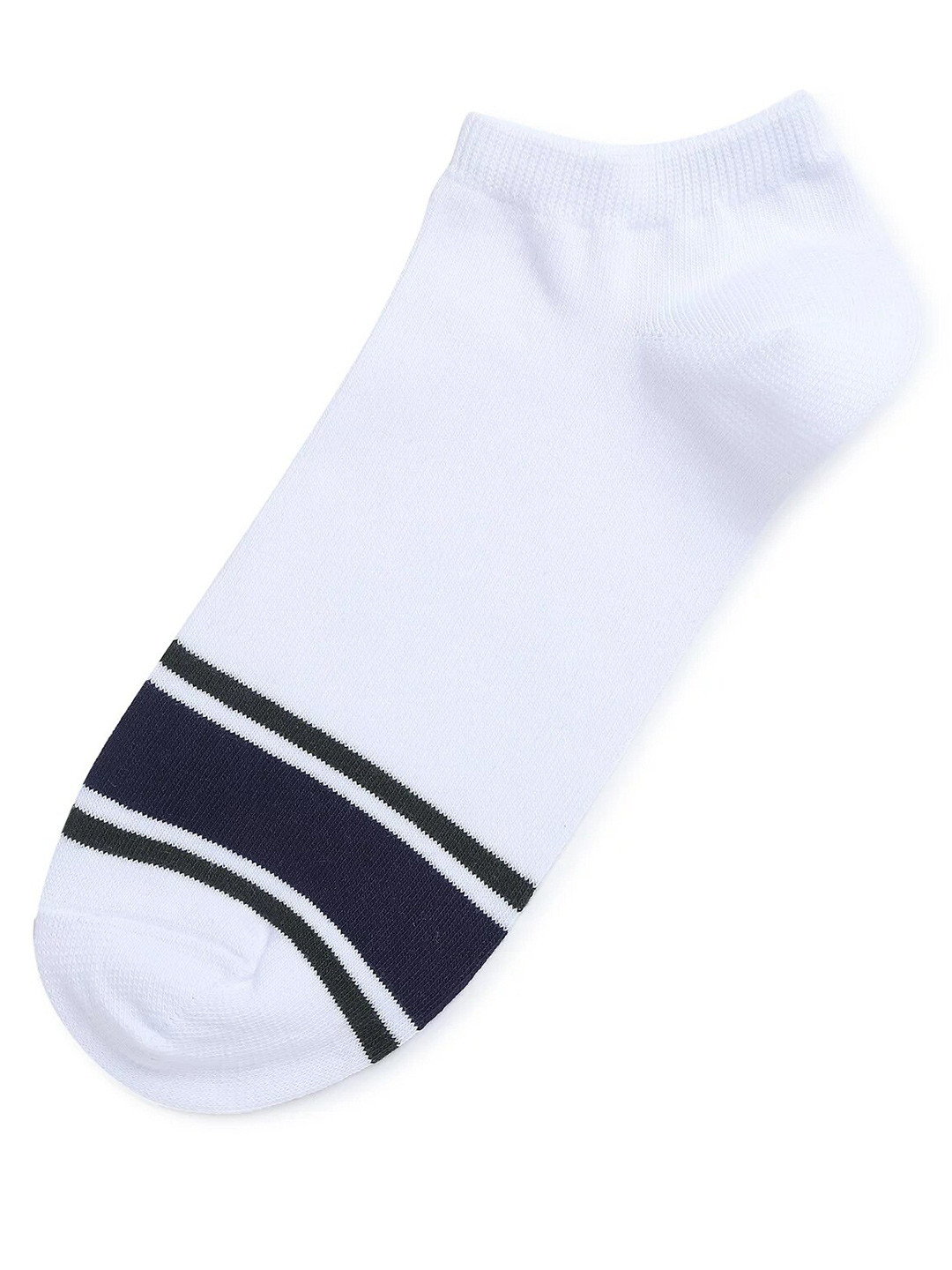 

Marks & Spencer Men White Patterned Ankle-Length Socks