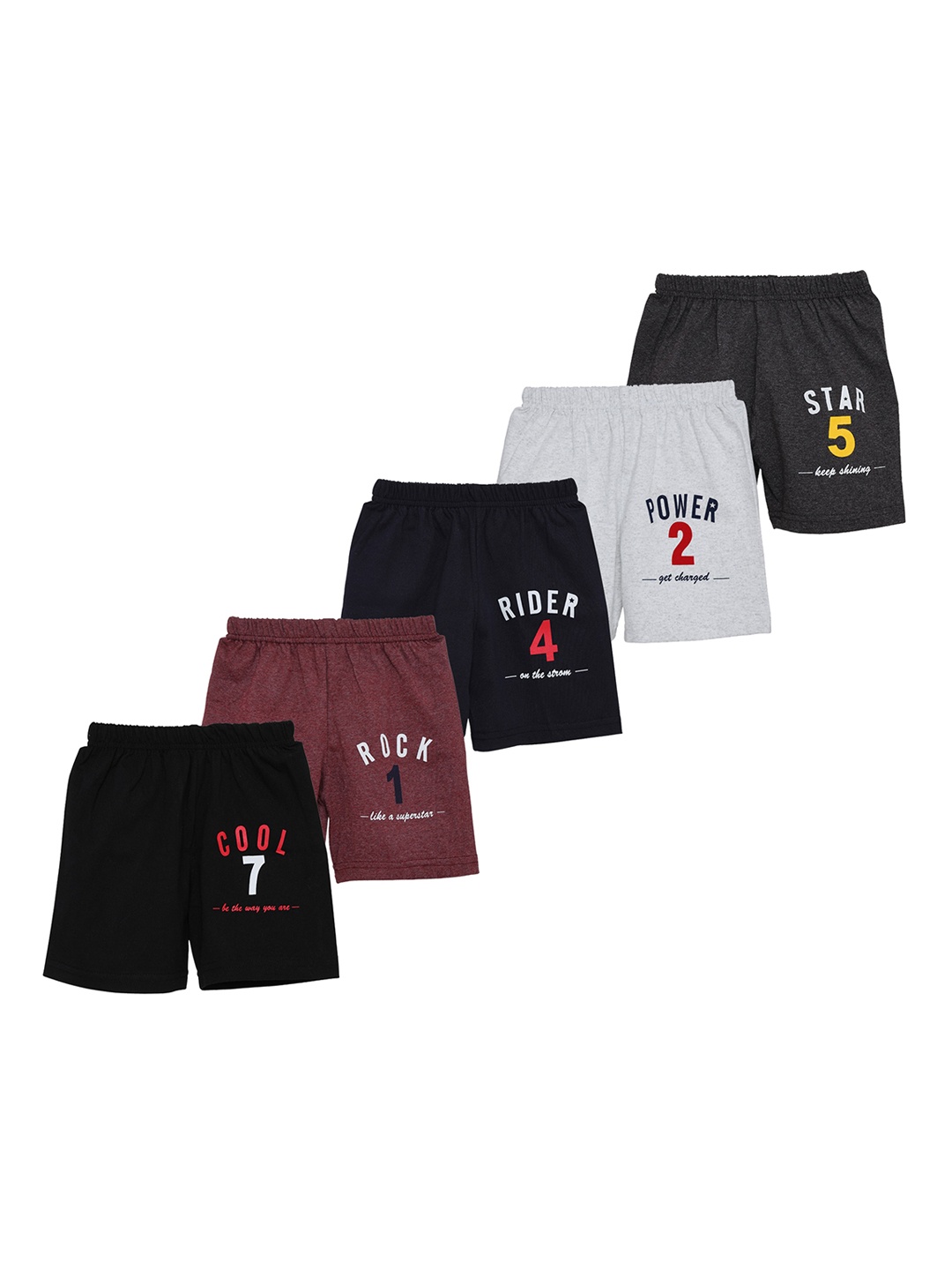 

CATCUB Kids Pack of 5 Outdoor Shorts, Black