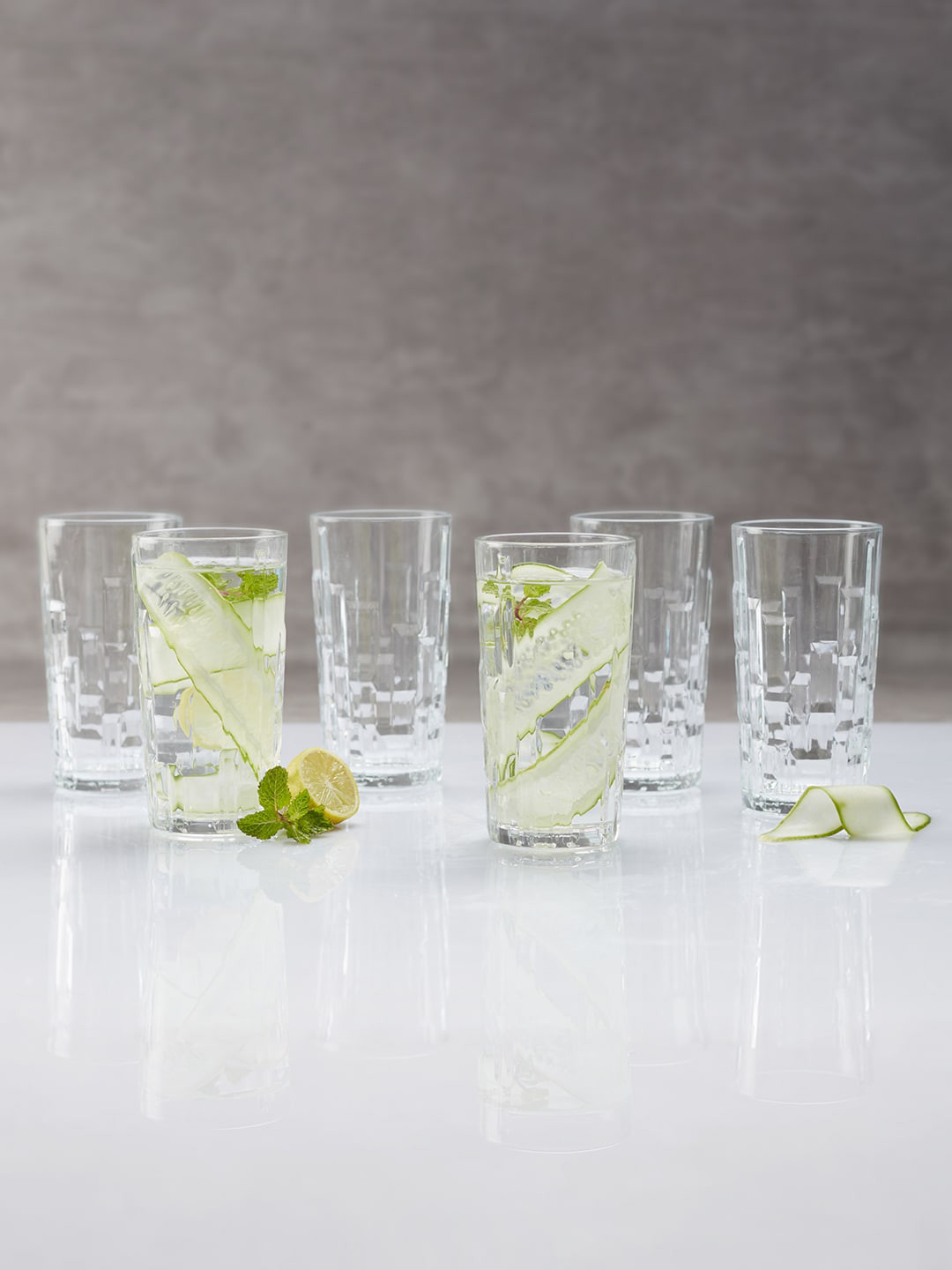 

HomeTown Transparent Set of 6 Cairo Juice Glass
