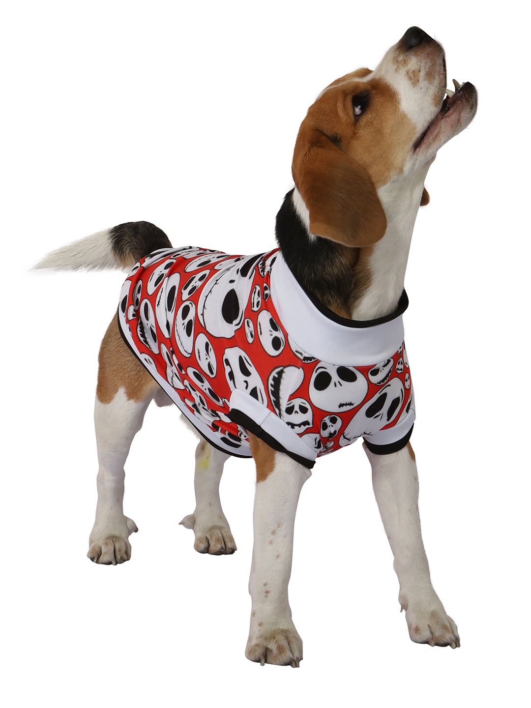 

Pawsindia Red Graphic Print Dog T-shirt