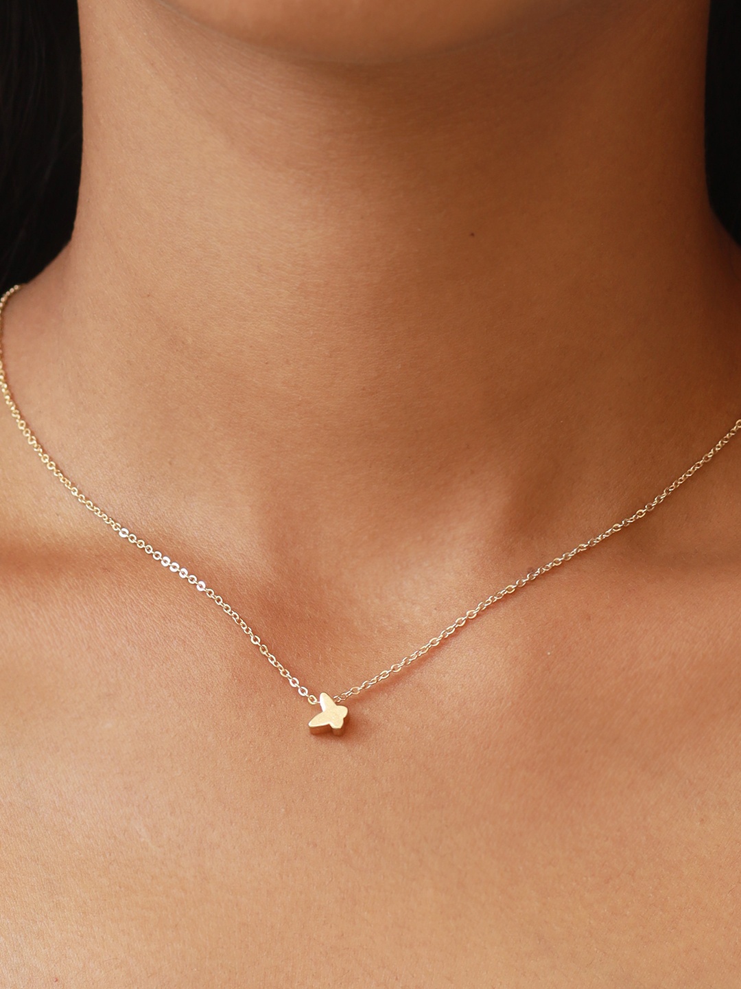 

Ayesha Women Mini Butterfly Pendant Necklace, Gold