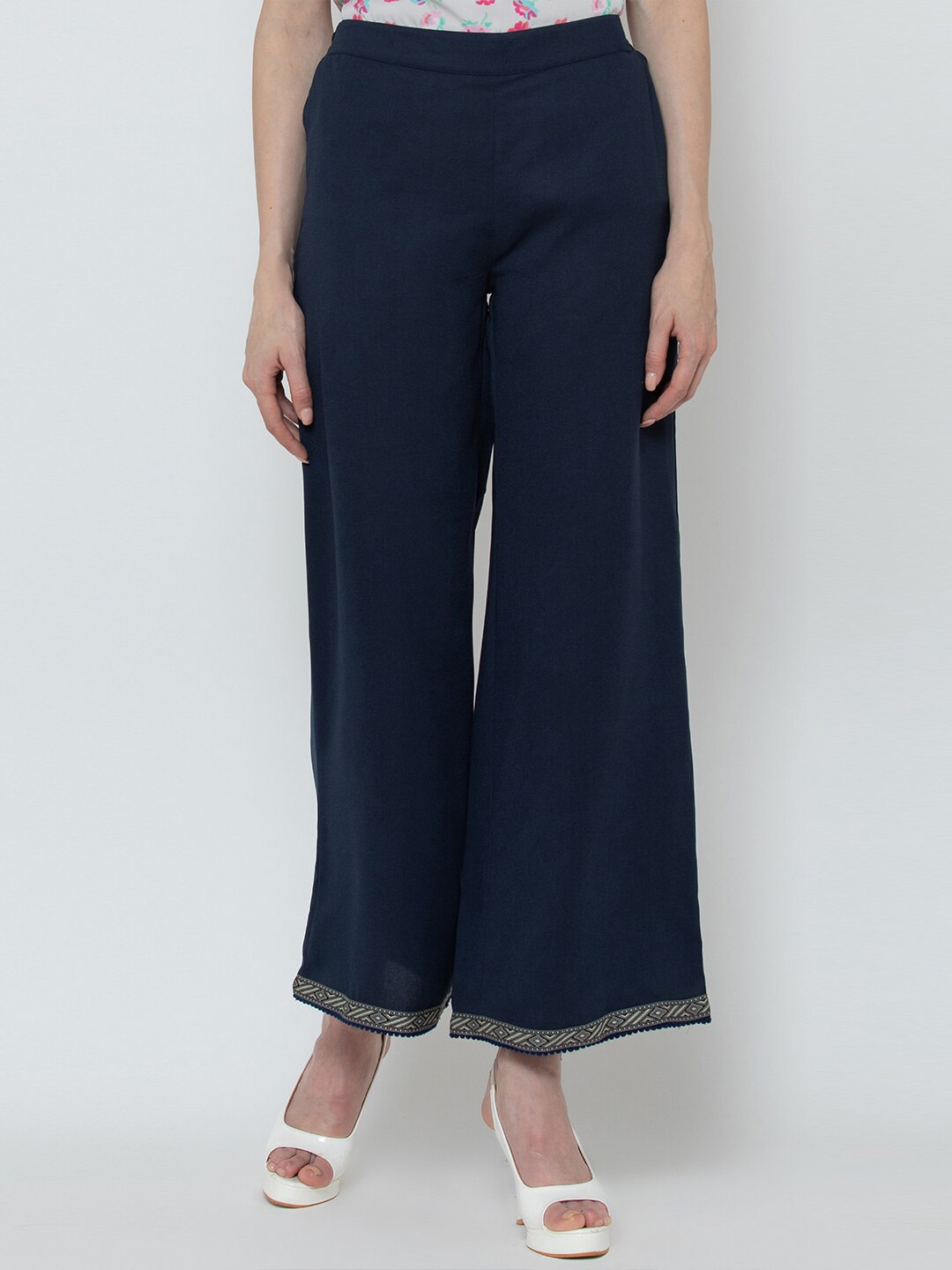 

DODO & MOA Women Blue Parallel Trouser