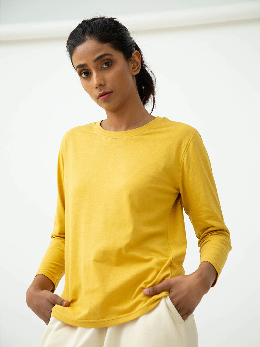 

Saltpetre Women Yellow Organic Cotton T-shirt