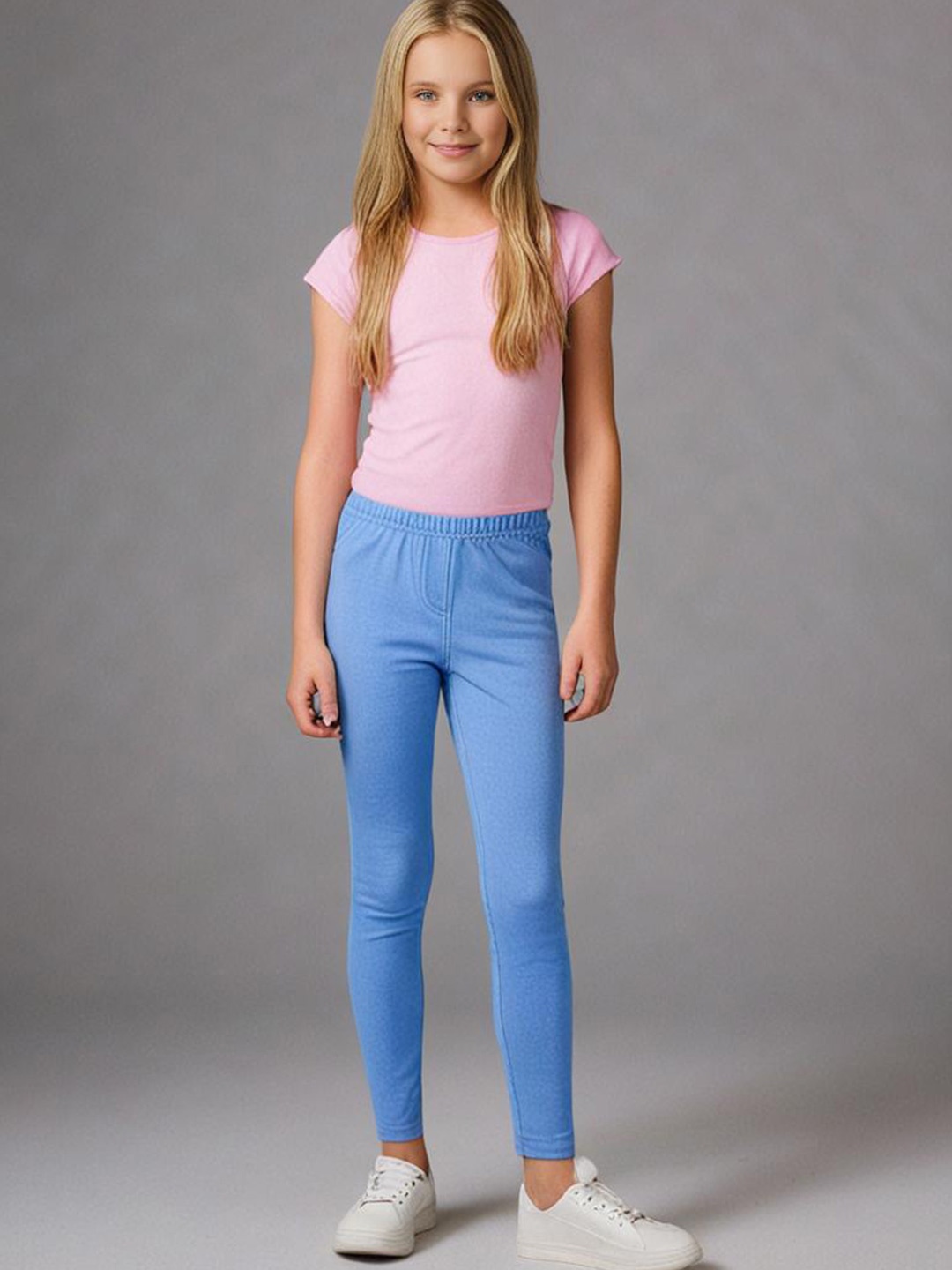 

Cherry Crumble Girls Blue Jeggings