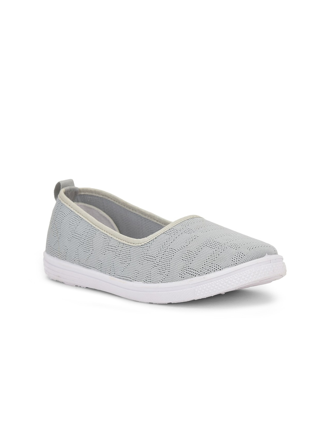 

Liberty Women Grey Woven Design Slip-On Sneakers