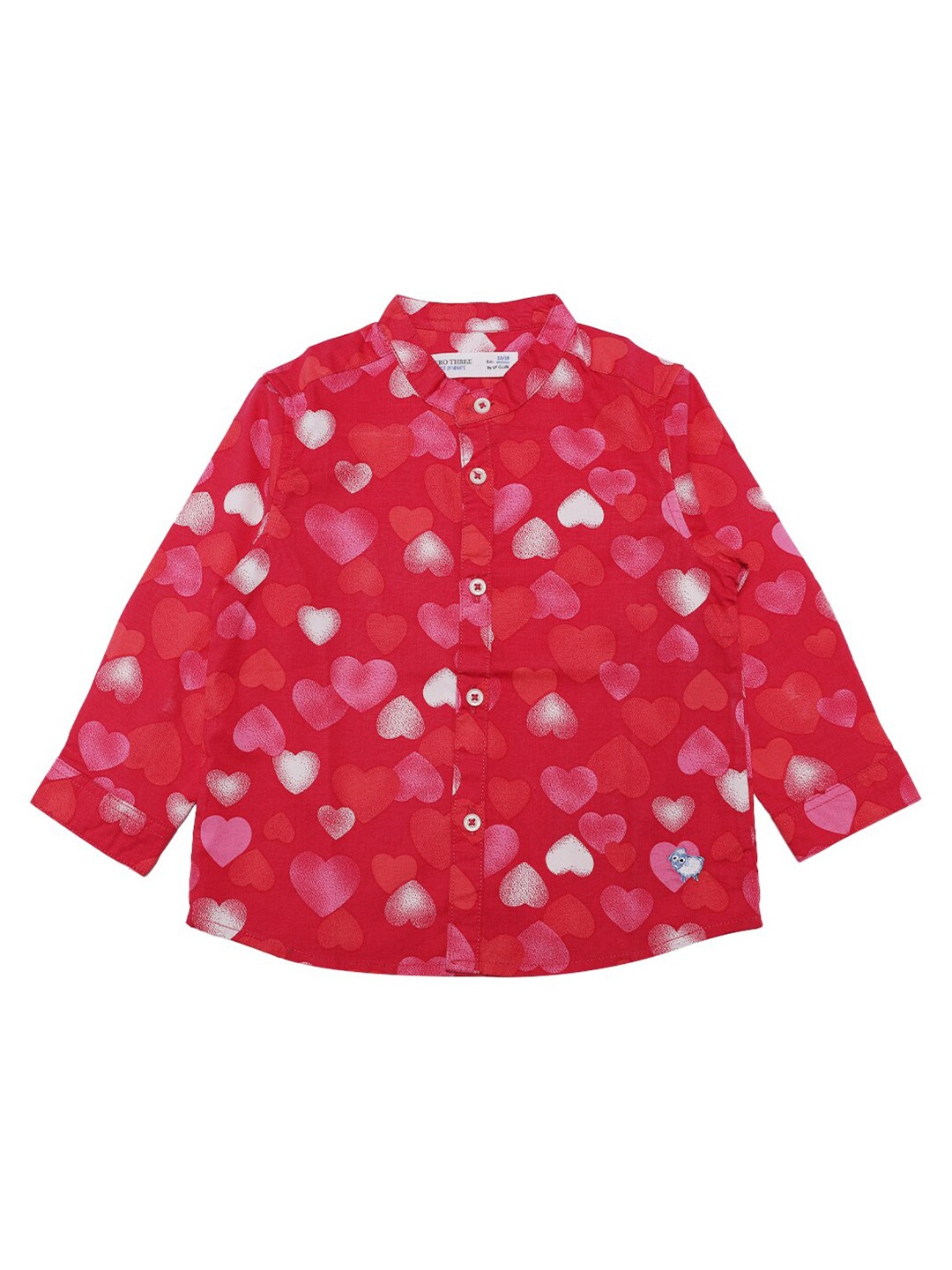 

ZERO THREE Boys Pink Comfort Printed Pure Cotton Shirt