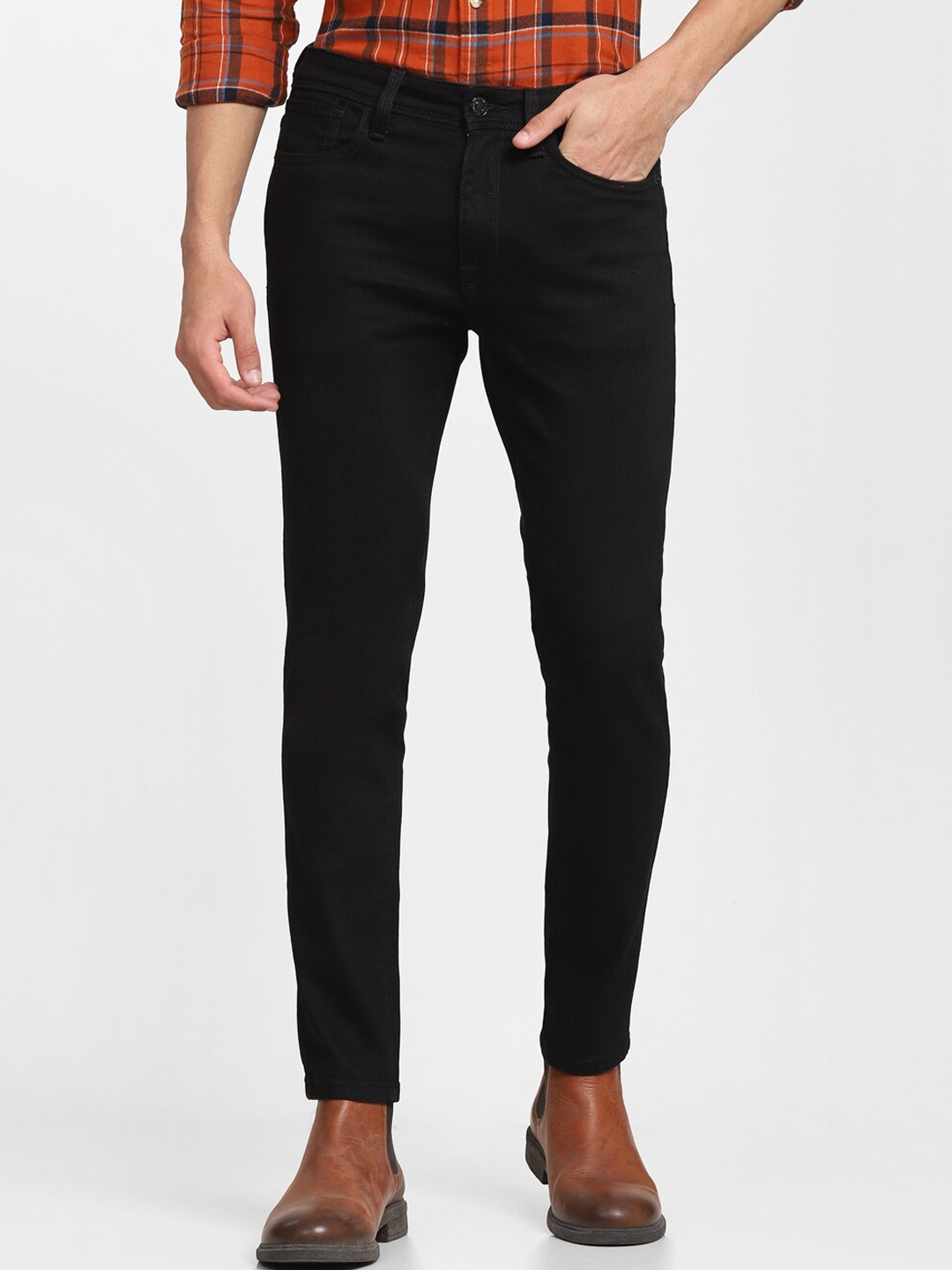 

SELECTED Men Black Slim Fit Stretchable Jeans