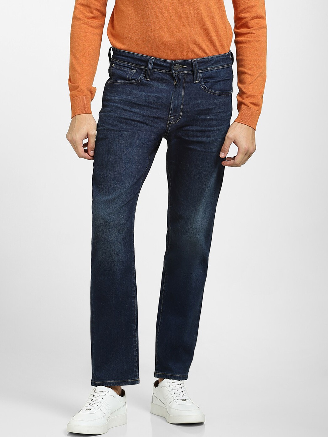 

SELECTED Men Blue Straight Fit Stretchable Jeans