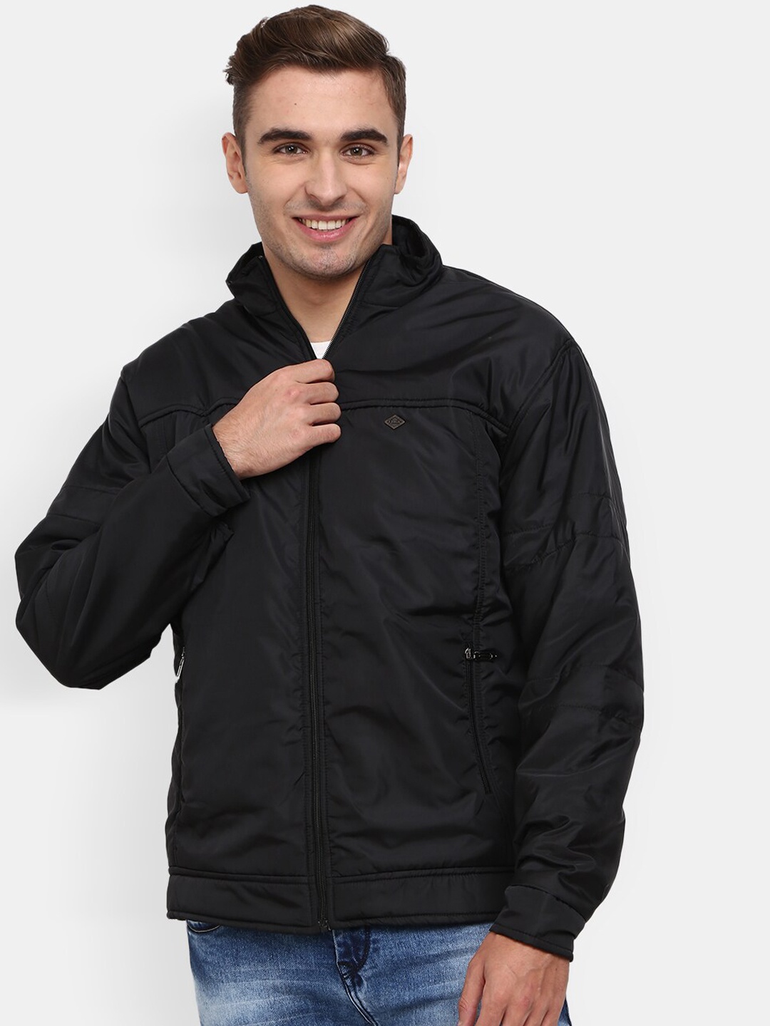 

V-Mart Men Black Lightweight Padded Jacket