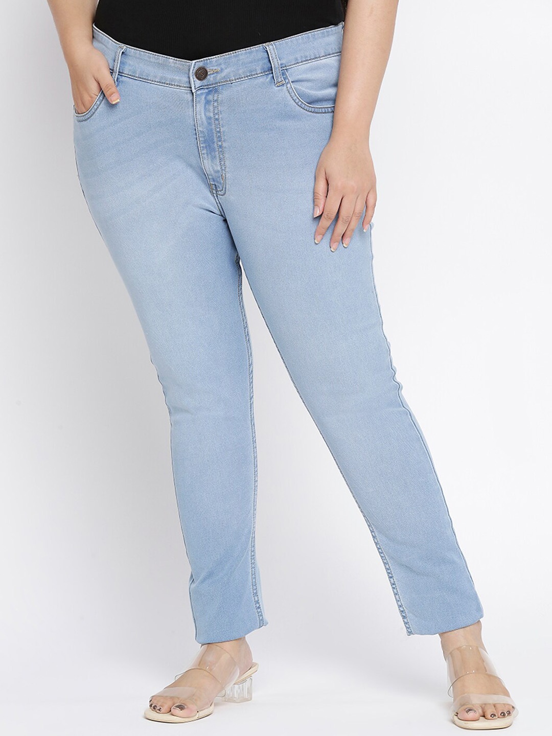 

ZUSH Women Plus Size Blue Stretchable Jeans