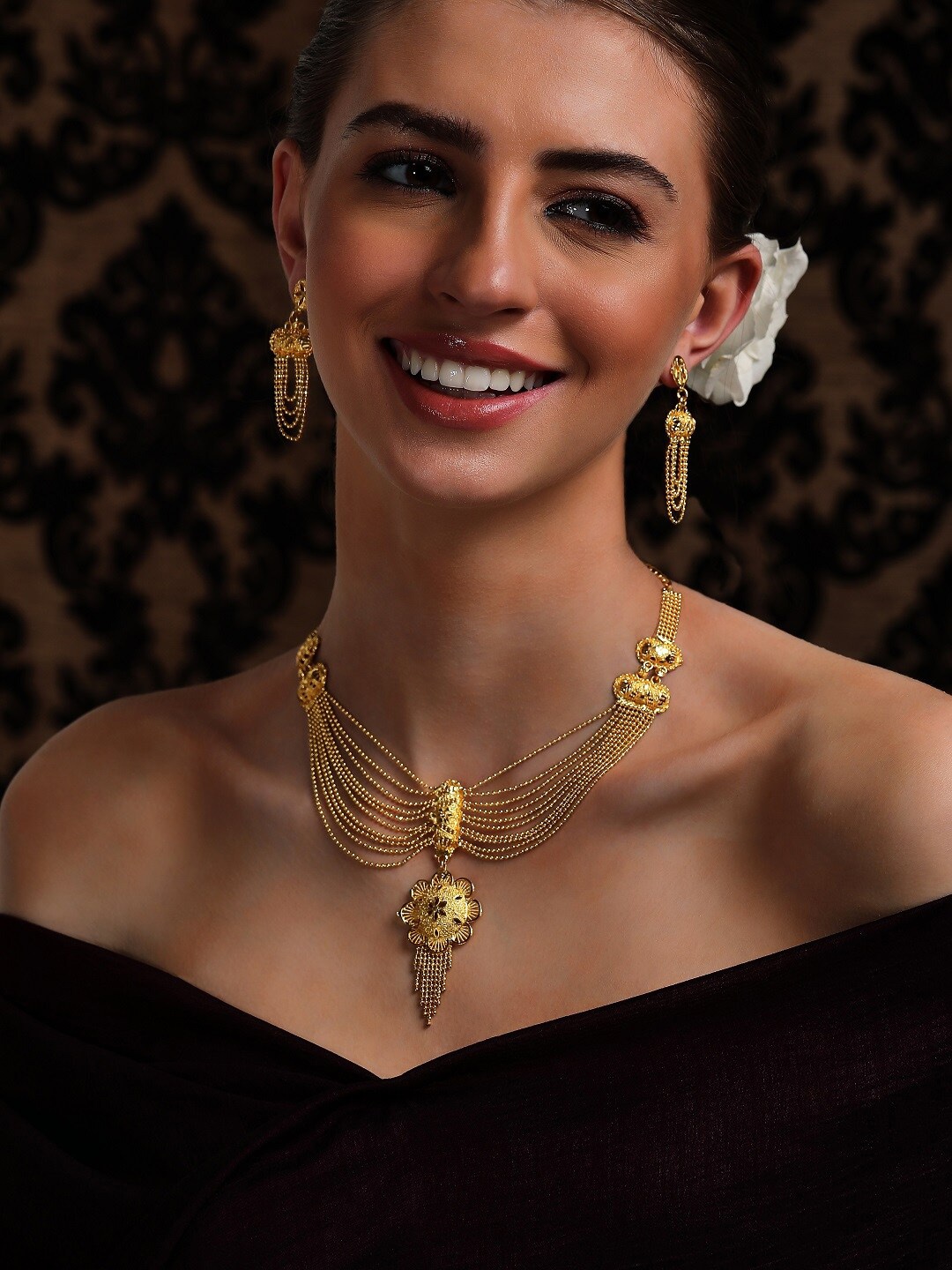 

Rubans 24K Gold-Plated Jewellery Set