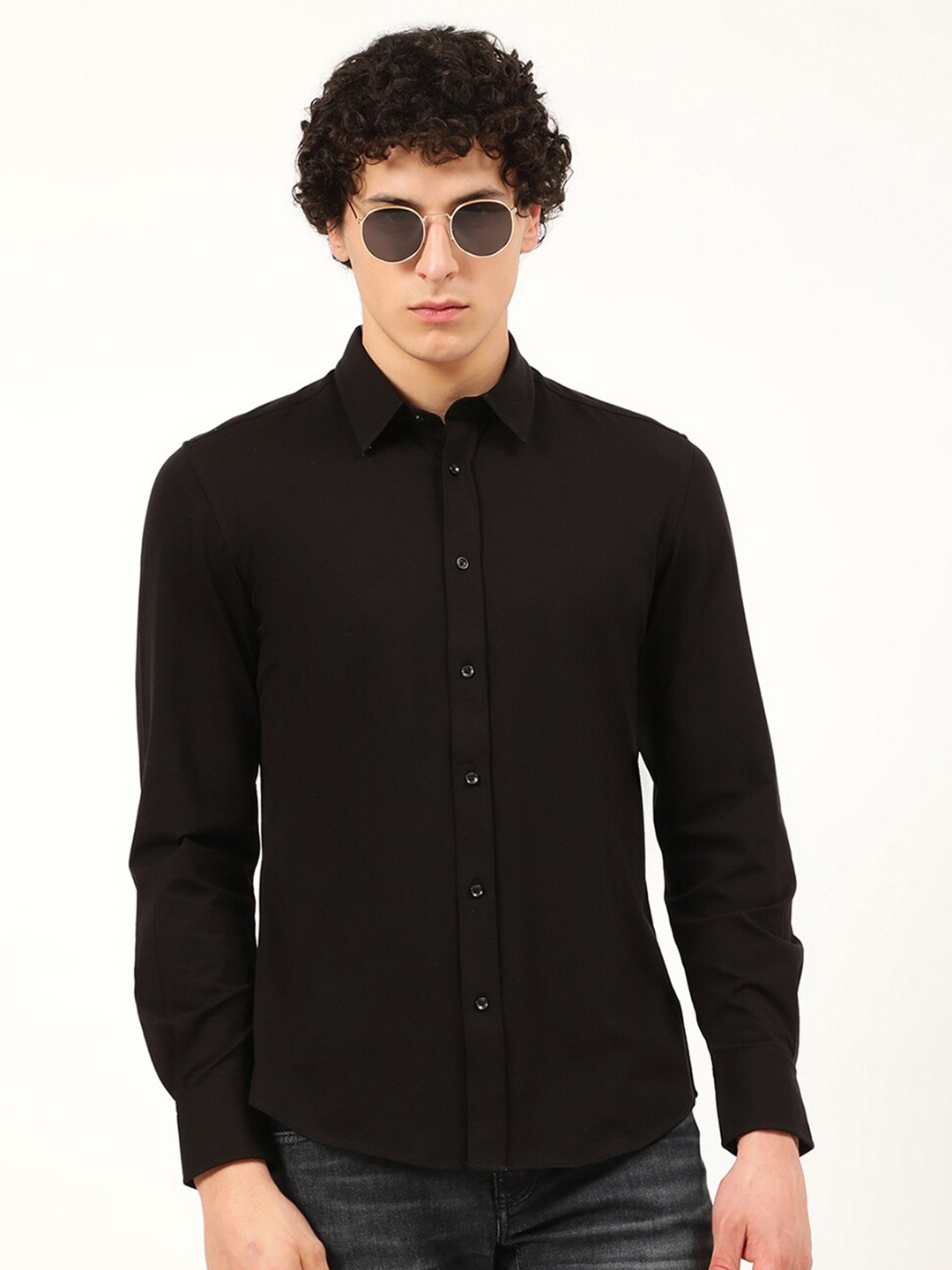 

Antony Morato Men Blue Casual Shirt