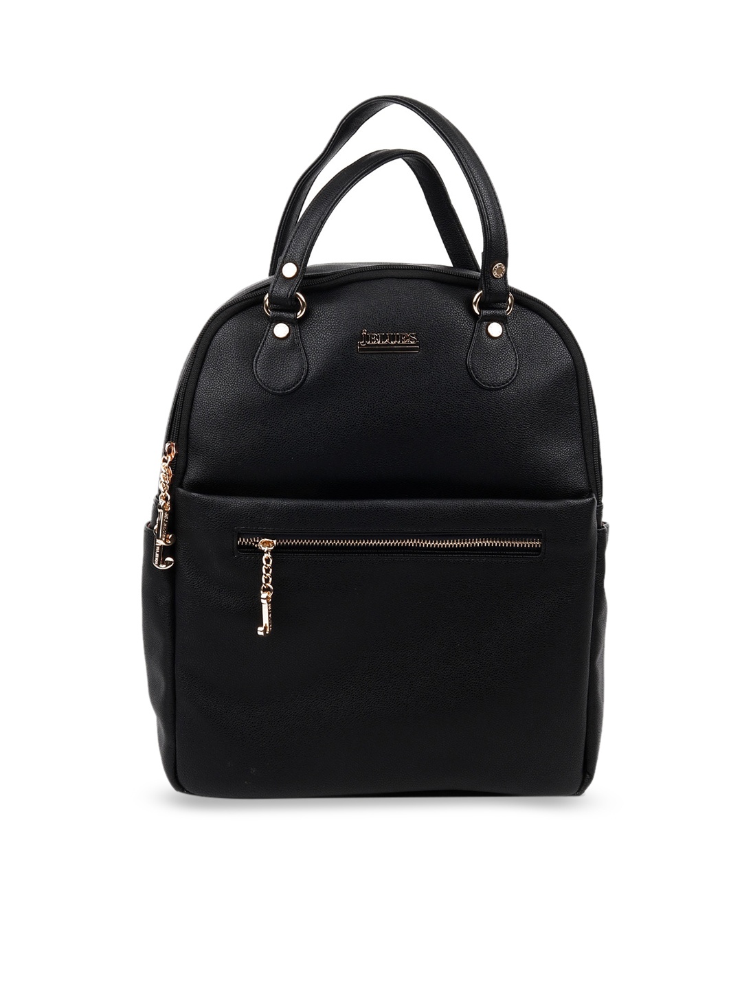 

ODETTE Black PU Half Moon Handheld Bag