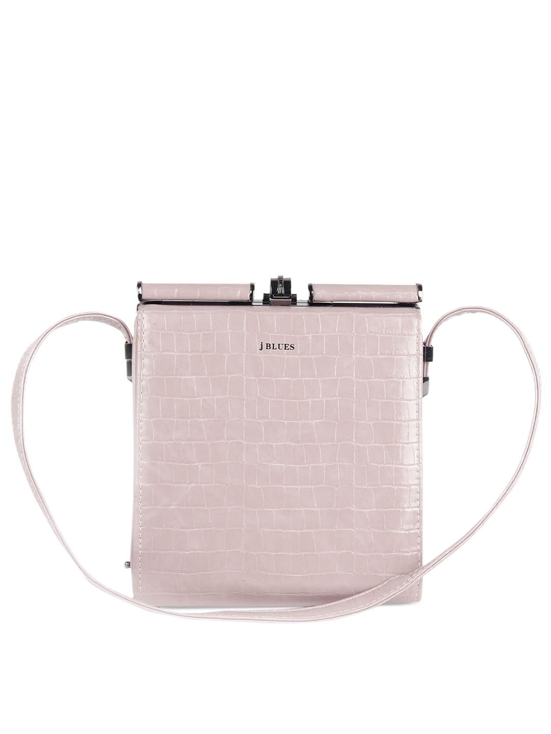 

ODETTE Pink Textured PU Structured Shoulder Bag with Tasselled