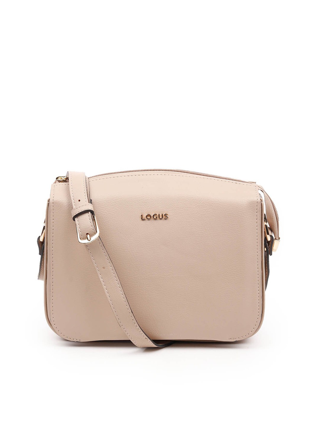 

ODETTE Women Khaki PU Structured Handheld Bag