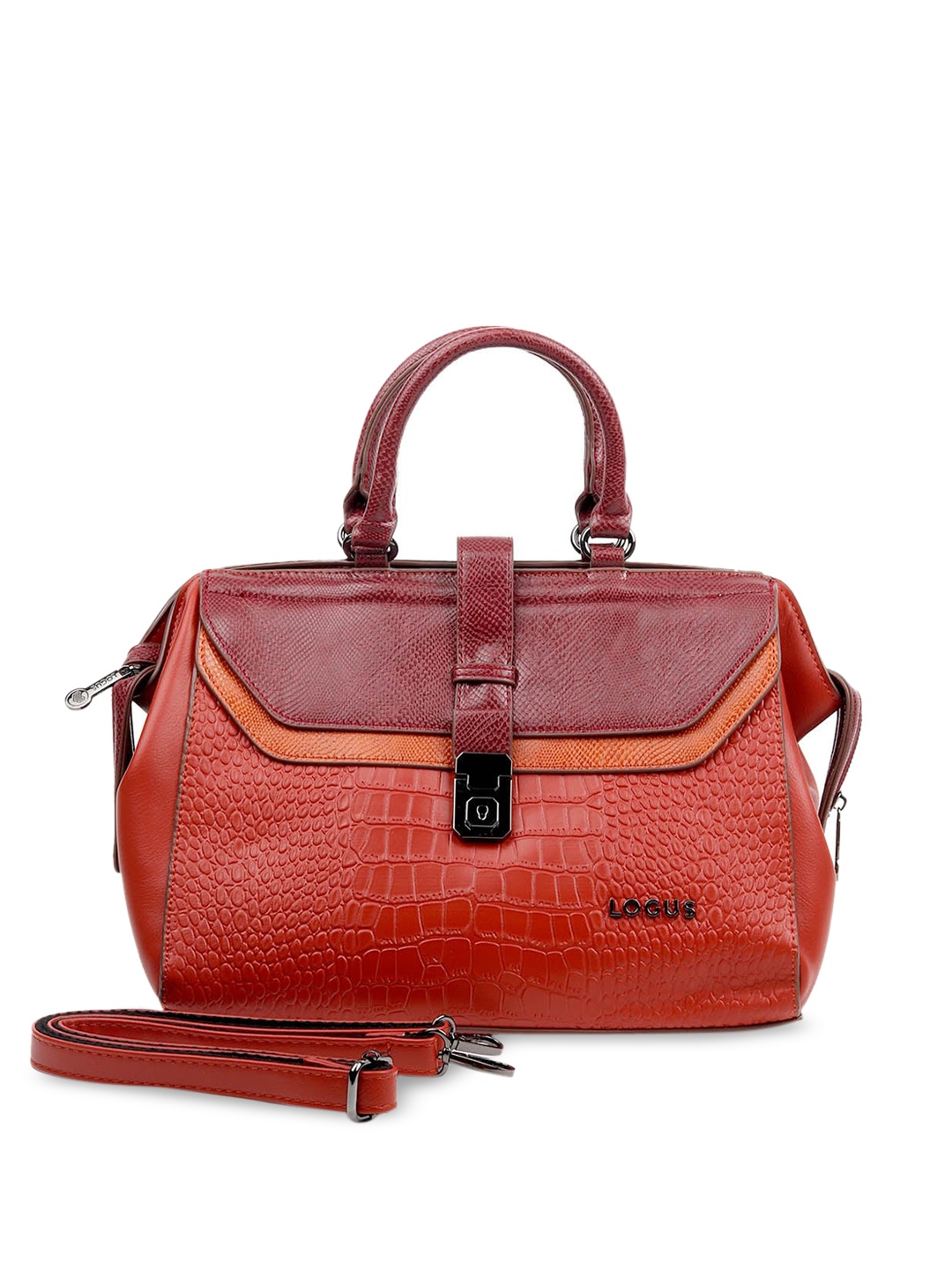 

ODETTE Women Red PU Structured Shoulder Bag