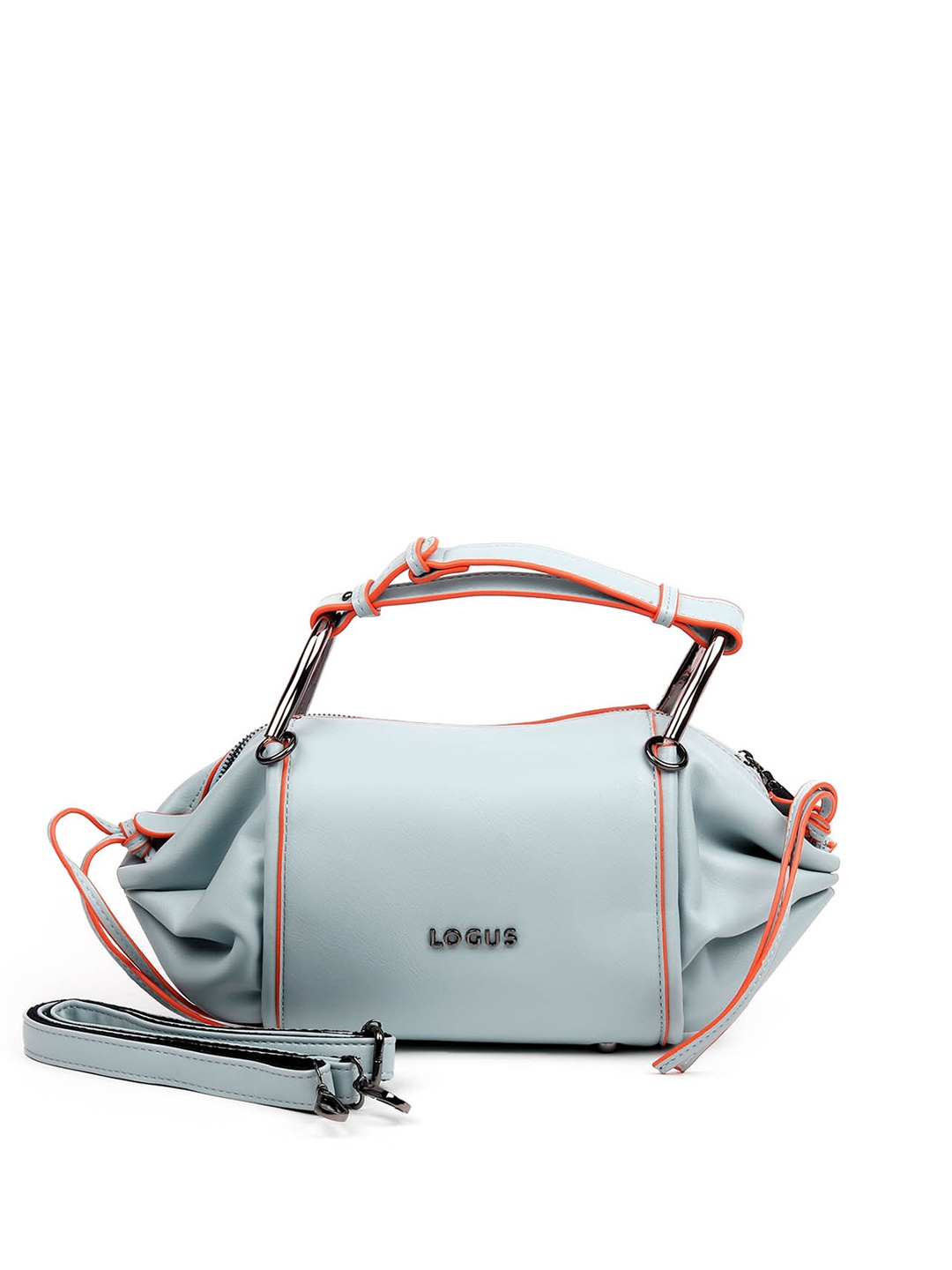 

ODETTE Women Blue PU Structured Handheld Bag