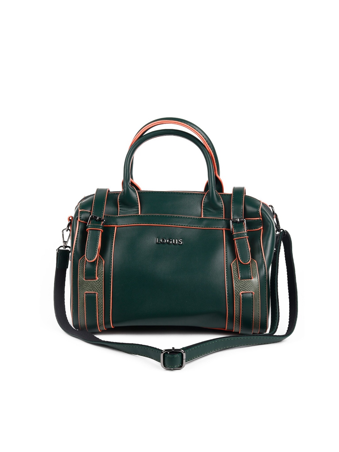 

ODETTE Green Textured PU Structured Handheld Bag