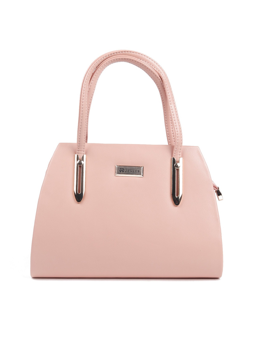 

ODETTE Peach-Coloured PU Structured Shoulder Bag