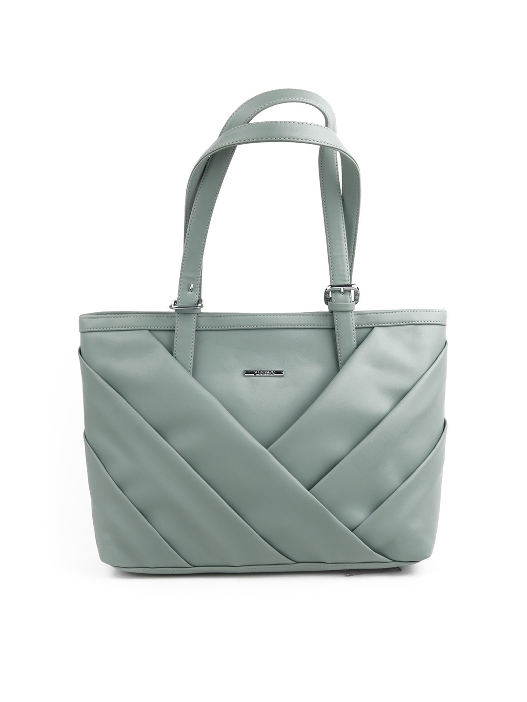 

ODETTE Women Green Solid PU Handheld Bag