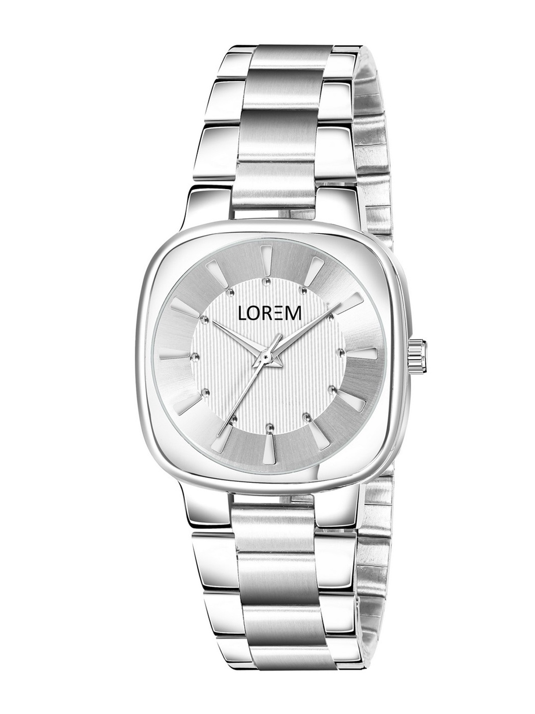

LOREM Women White Dial & Silver Toned Bracelet Style Straps Analogue Watch LR299-CM