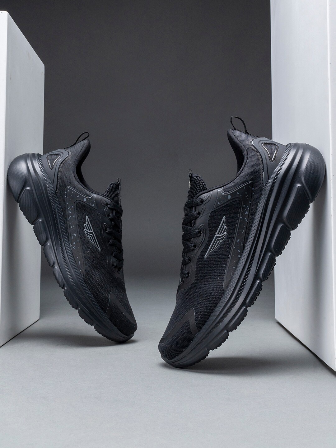 

Red Tape Men Black Mesh Walking Shoes